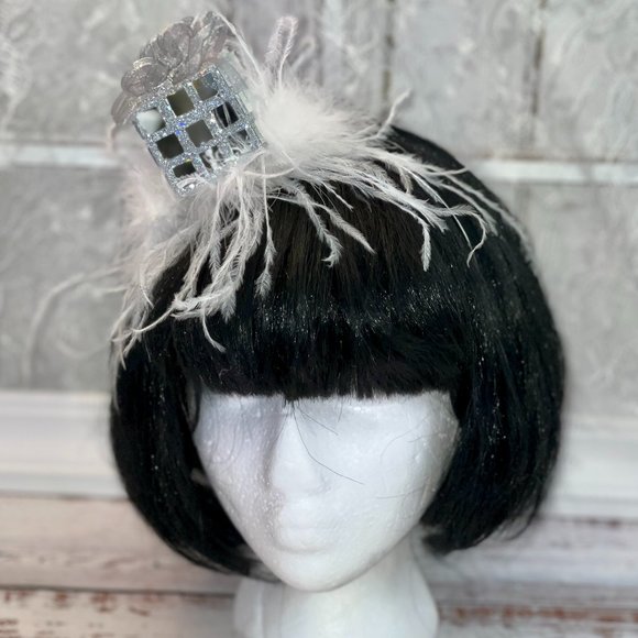 Christmas Headband, Mirror Present Headband, party Fascinator/Hat, birthday gift - Picture 3 of 16